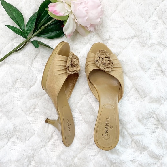 CHANEL Shoes - CHANEL camellia sandals